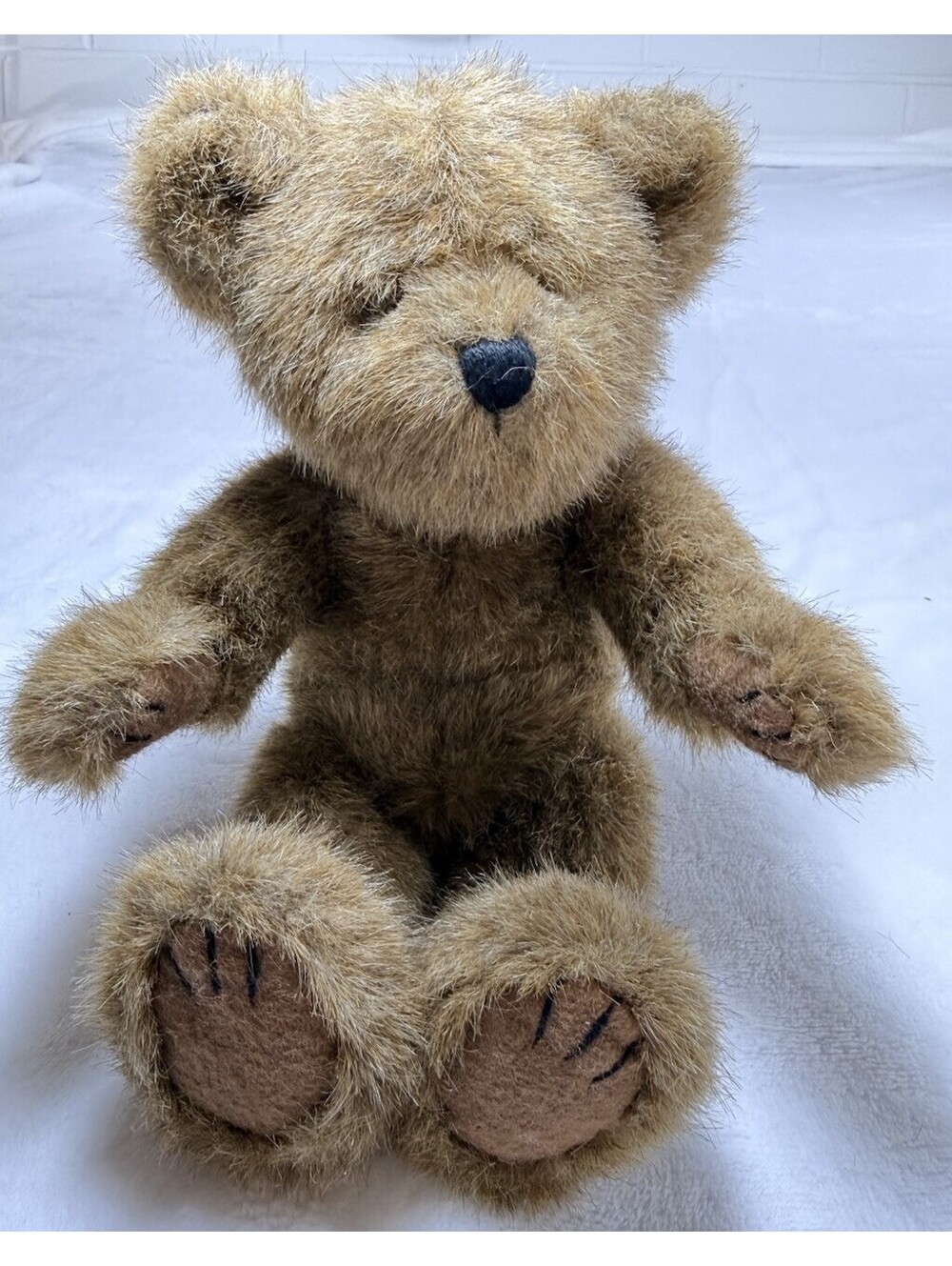 Boyds Collection Teddy Bear 12” Brown Fully Jointed Shaggy Plush Vintage